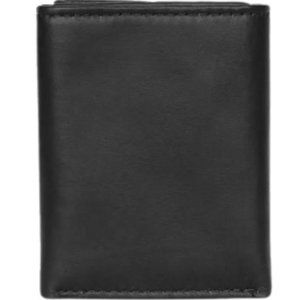 Original 100% Genuine Leather Vintage Trifold Wallet - NEW (BLACK) 3-FOLD